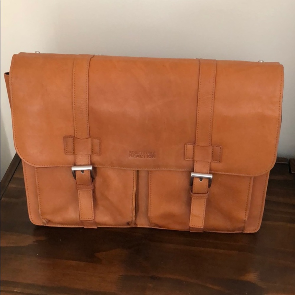 Kenneth Cole Reaction Leather Laptop Briefcase